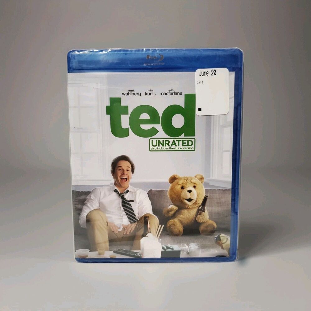 TED Unrated Blu-ray 2019 Mark Wahlberg Seth MacFarlane Fun Comedy Movie New